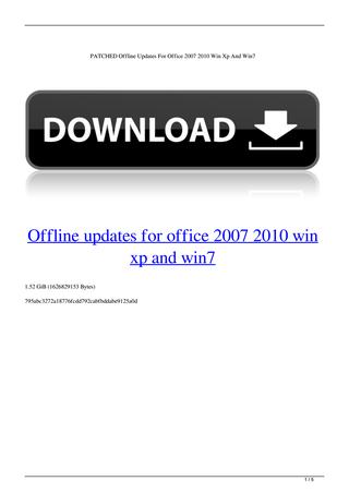sp3 for office 2007